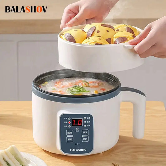 Efficient 220V Electric Rice Cooker - Double Layer Multi-Cooker with Non-Stick Design - Ecorix