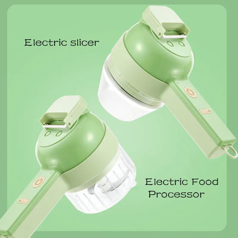 Electric slicer and kElectric food processor- slice and dice kitchen tool