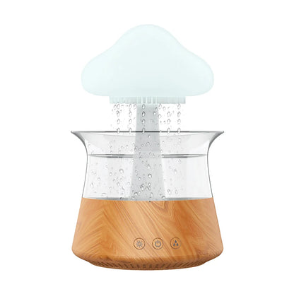 Relaxing Rain Cloud Diffuser & Humidifier with Colorful LED Lamp - Ecorix